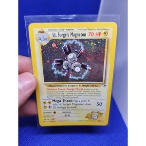 Pokémon TCG Lt. Surge's Magneton Gym Heroes 8/132 Holo Unlimited Holo Rare
